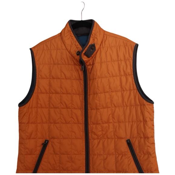 Waterville Theo Quilted Vest in Burnt Orange Size 58 - Picture 4 of 12